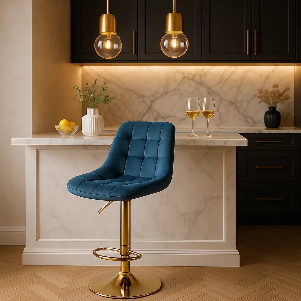 PROXIMA.store - Jedálenská barová stolička ARCOS FARBA: modrá