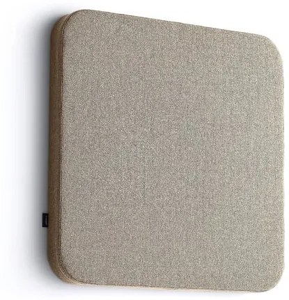 Akustický panel POLY, s oblými rohami, 600x600x56 mm, nástenný, béžová