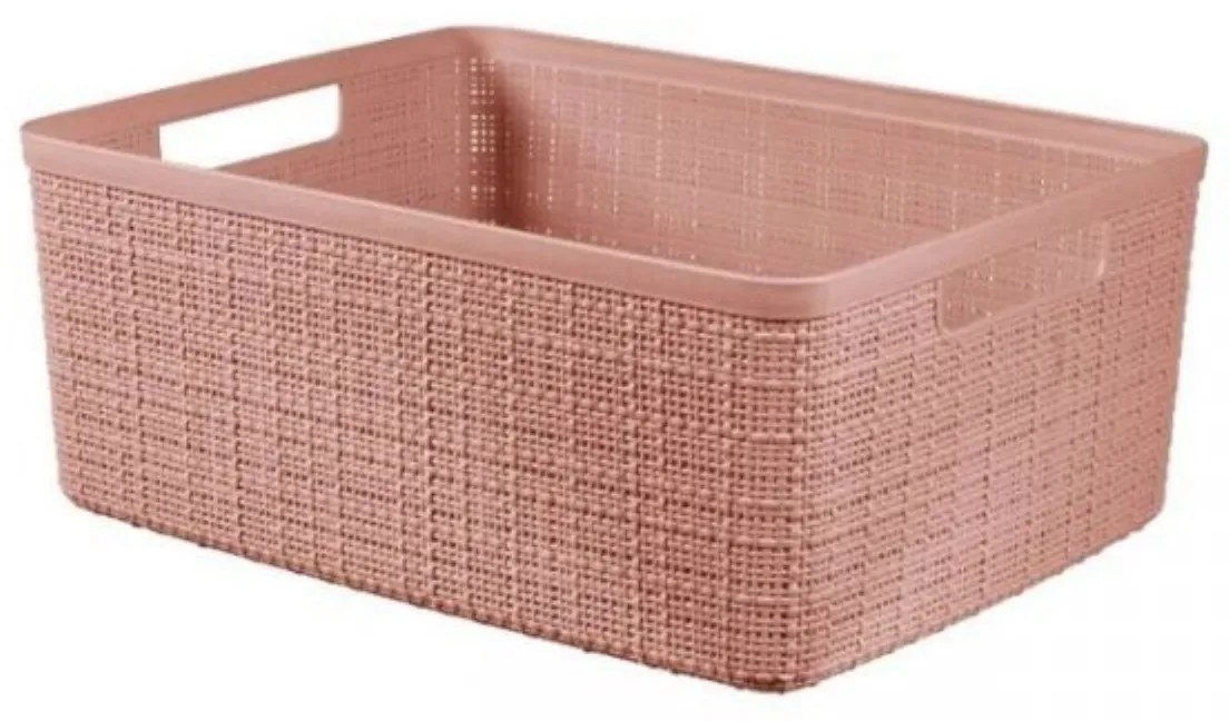 Curver Úložný kôš JUTE 12L, ružový