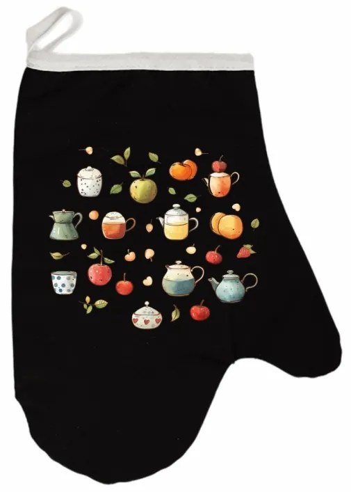 Kuchynská rukavica Twist EMI, čierna