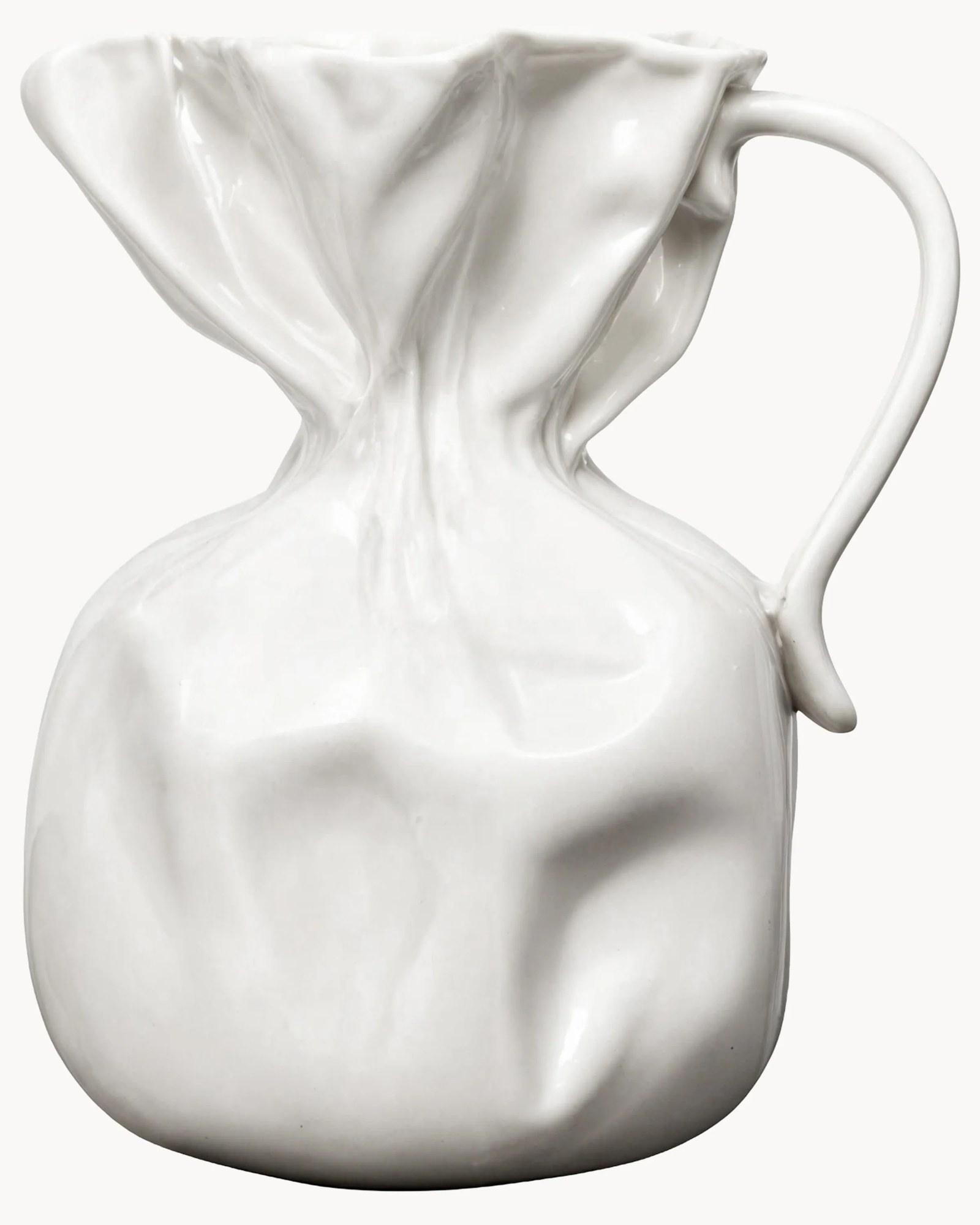 Váza z porcelánu Crumple, V 26 cm