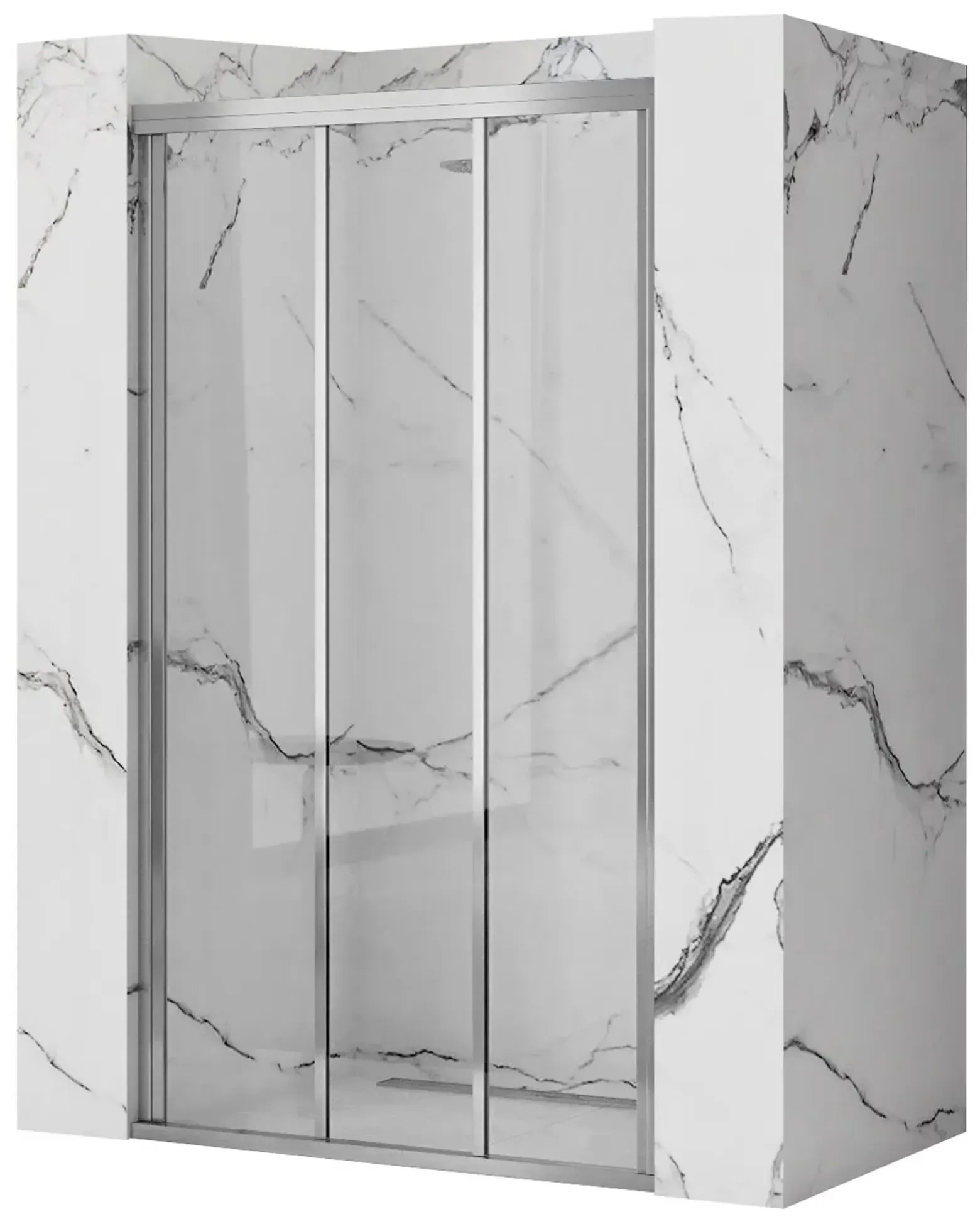 Rea - ALEX posuvné sprchové dvere - chróm, 80 x 190 cm, REA-K0287