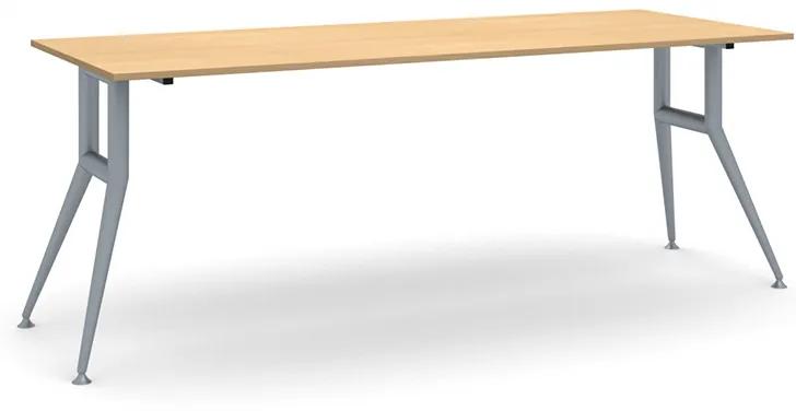 Rokovací kancelársky stôl WIDE, 200x80 cm, buk