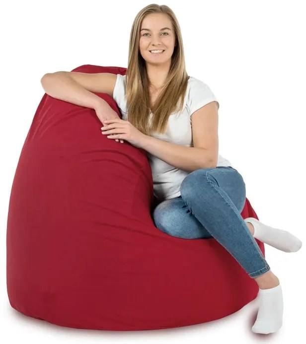 INTERMEDIC SK Sedací vak Bag Sako XXL Plyš Farba: 8.Červený