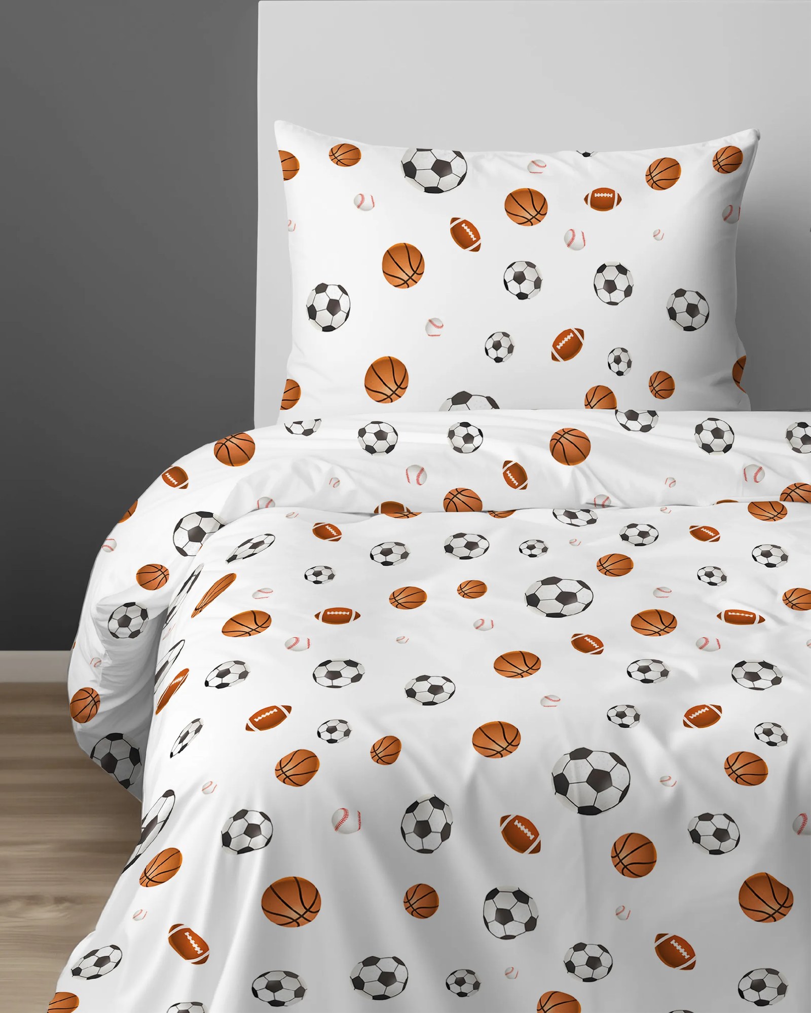 Posteľná obliečka Sports Balls 140x200/70x80 cm – 100 % bavlna