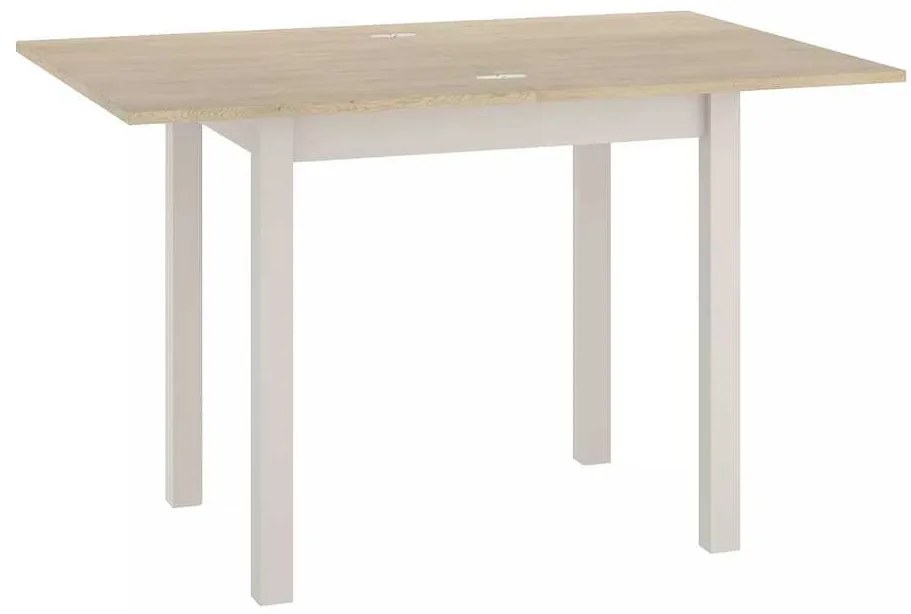 Jedálenský stôl Flip, dub cremona / krémová