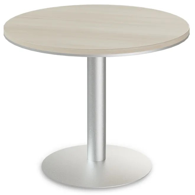 Konferenčný stôl TopOffice priemer 100 cm, agát svetlý