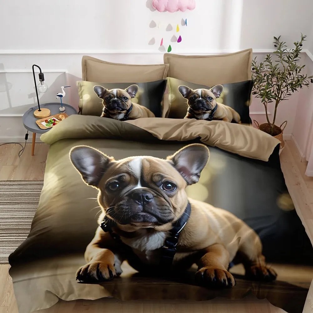Obliečky BULLDOG BEIGE 3-dielna sada 140x200 cm Obliečky BULLDOG BEIGE 3-dielna sada 140x200 cm