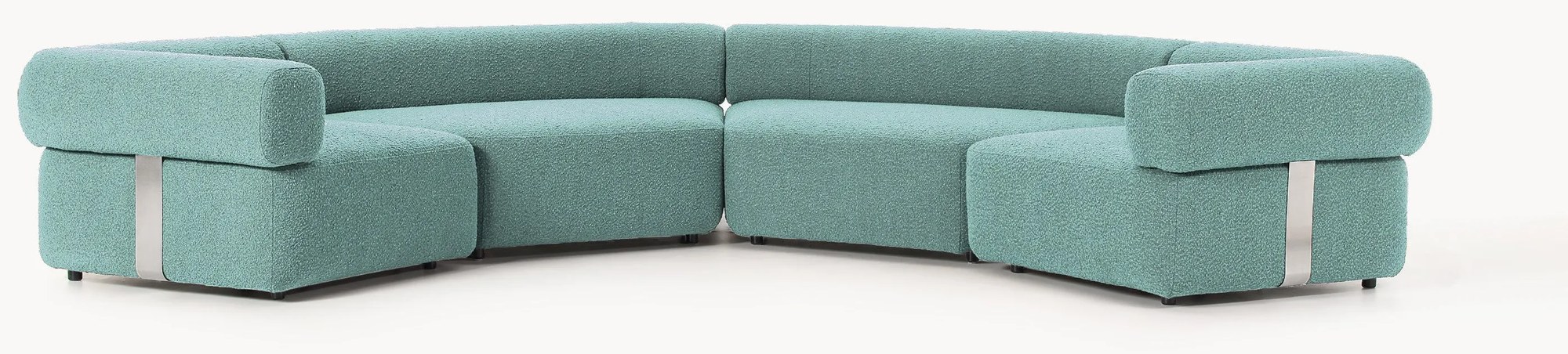 Veľká modulárna buklé pohovka Anton