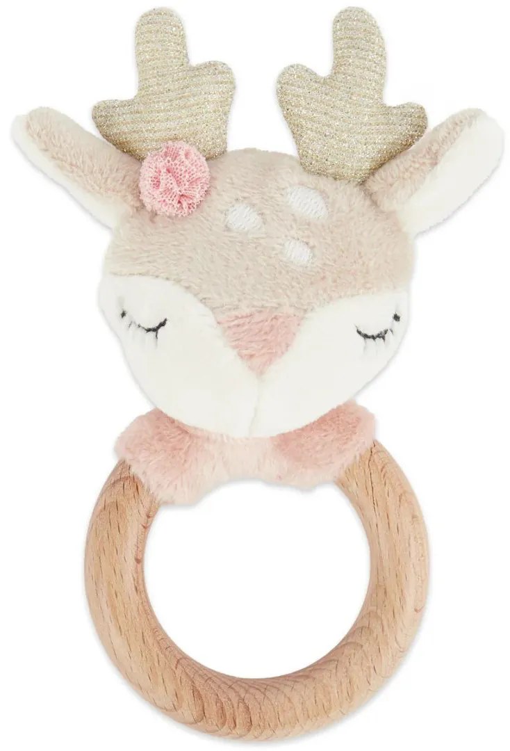 Bieco - Motorická hračka s hrkálkou - jelenček Ella