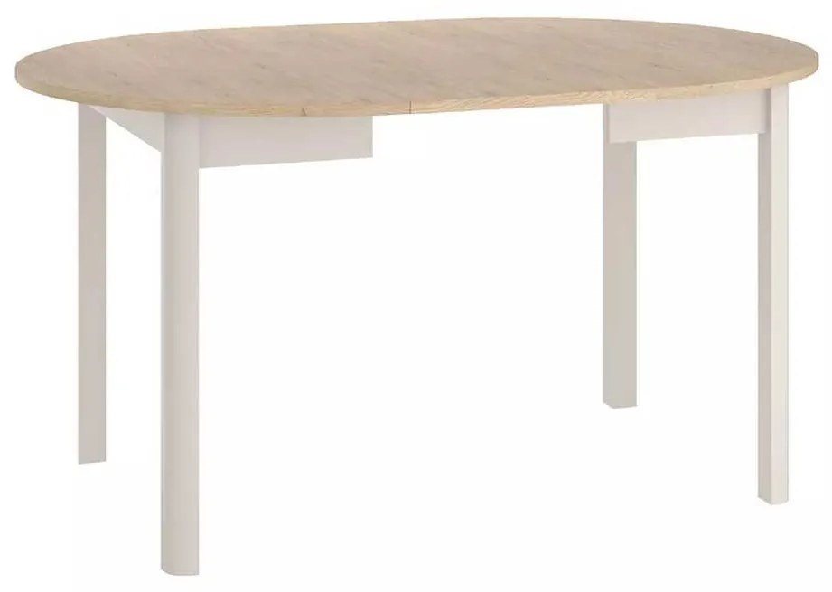 Jedálenský stôl Dante, dub cremona / krémová