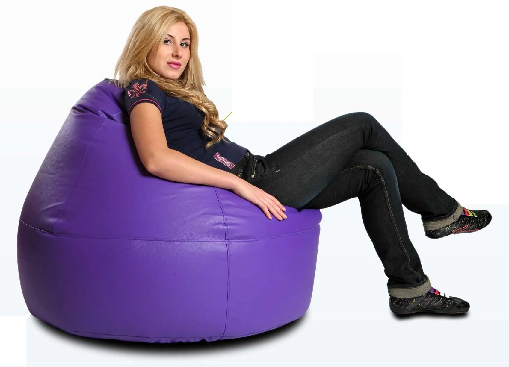 INTERMEDIC SK - Sedací vak Viper 95x110 cm | multifunkčný komfortný vak na sedenie aj ležanie Farba: NC08 - Modrá tmavá (Polyester)