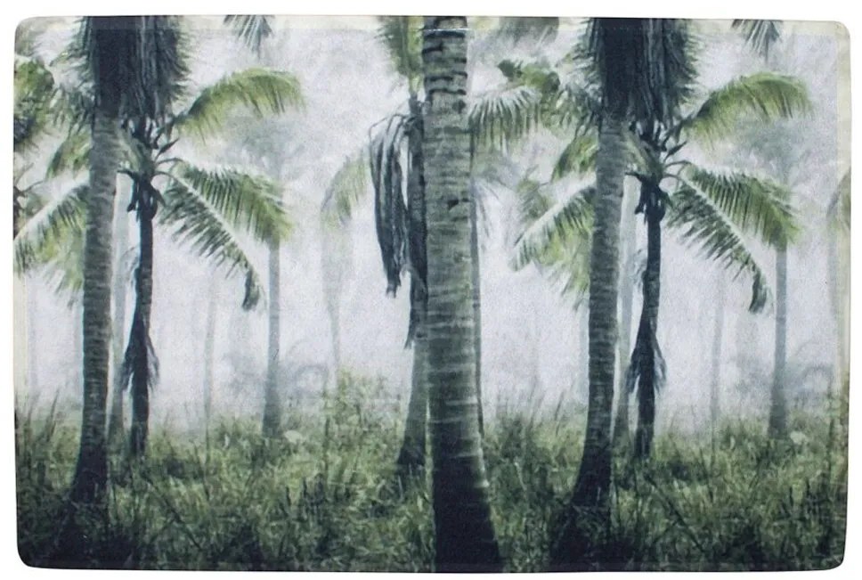 Podlahová rohožka s palmami Jungle in Fog - 75 * 50 * 1cm Podlahová rohožka s palmami Jungle in Fog - 75 * 50 * 1cm