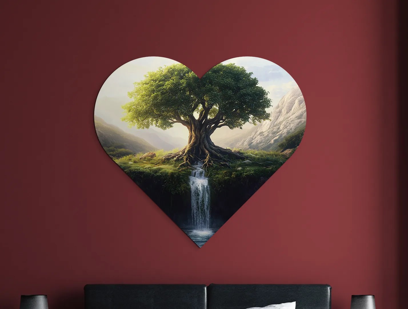 drevko | Srdcový Strom života Prameň 45 x 50 cm
