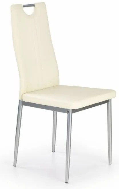 Jedálenská stolička Coreon, krémová / strieborná