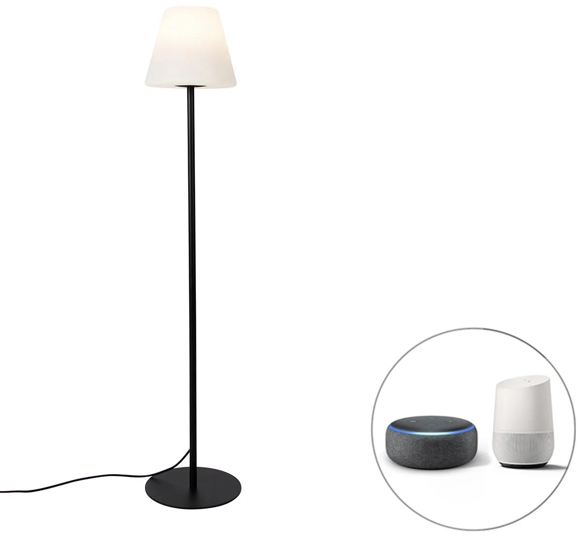 Inteligentná vonkajšia stojaca lampa čierna vrátane Wifi A60 - Virginia
