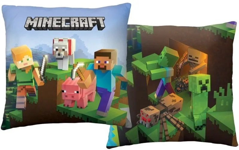 Vankúš Minecraft Dungeons - 40 x 40 cm
