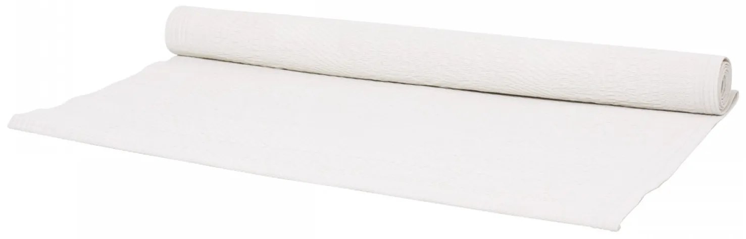 Biely vintage behúň na stôl Jacquard - 90*180 cm