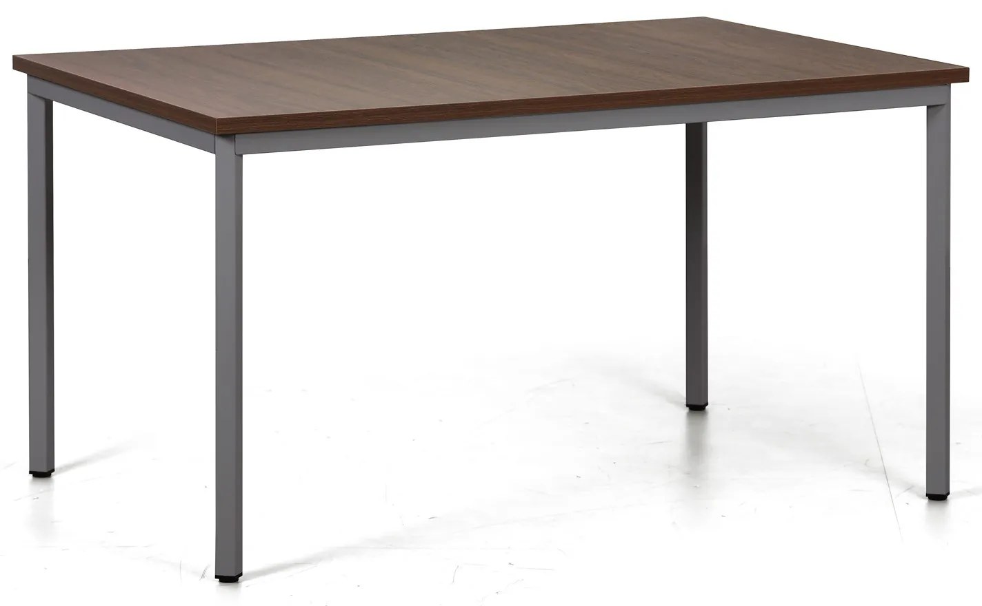 Jedálenský stôl TRIVIA, tmavo sivá podnož, 1600 x 800 mm, orech