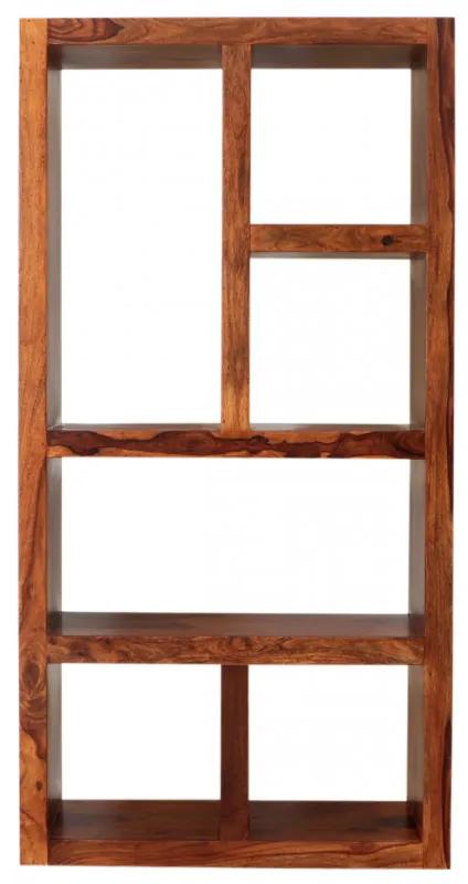 Knižnica Gani 90x180x35 z indického masívu palisander Natural