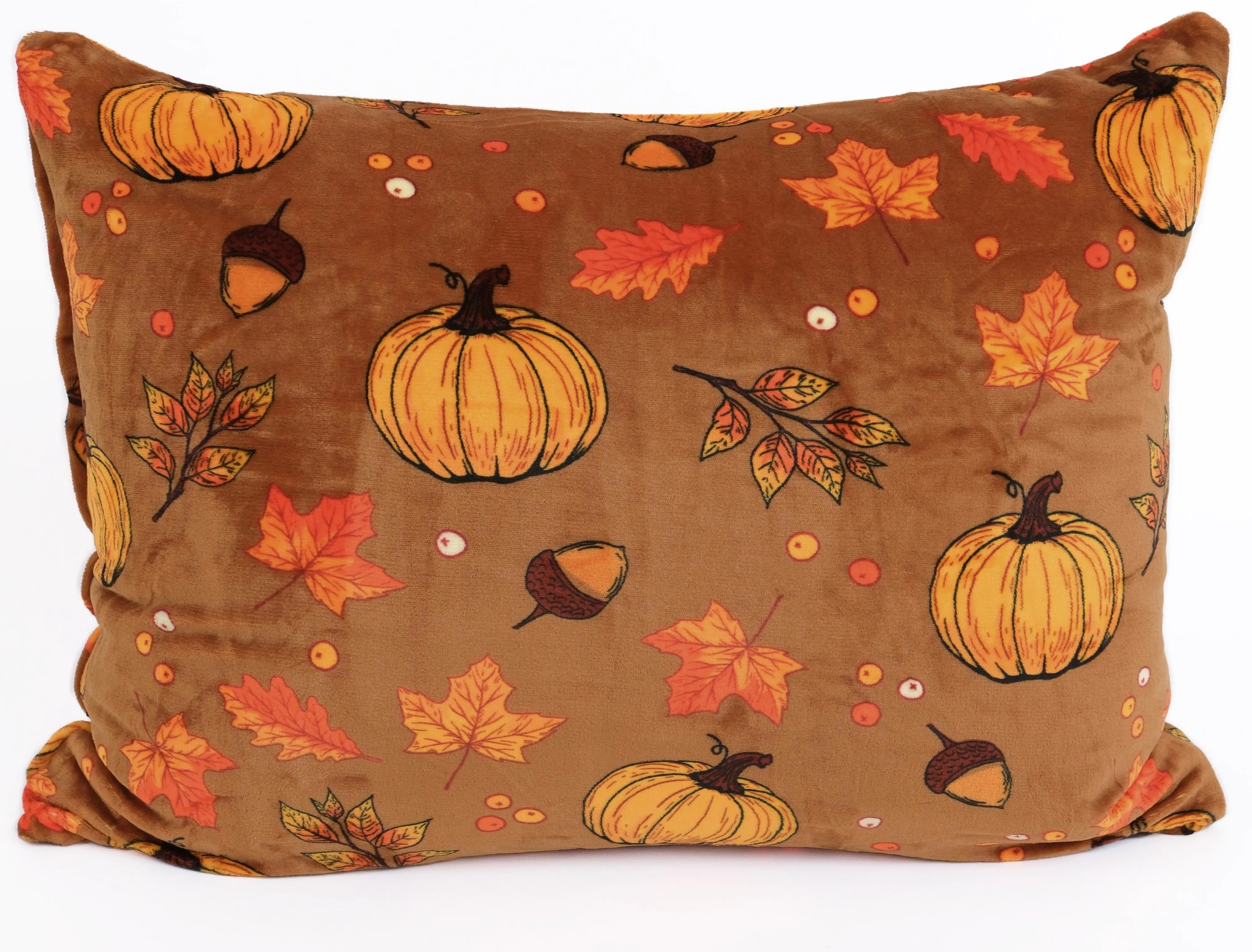 Obliečka na vankúš mikroplyš 50 × 70 cm – Tekvicové kúzlo