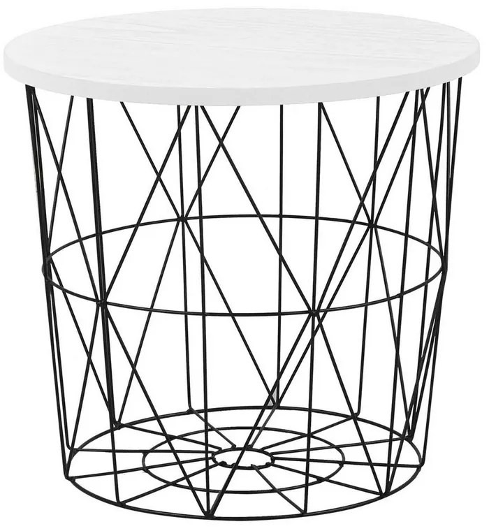 Konferenčný stolík Mariffa II, biela / čierna