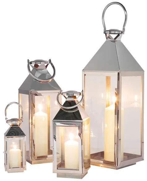 Lantern Giardino set svietnikov strieborný