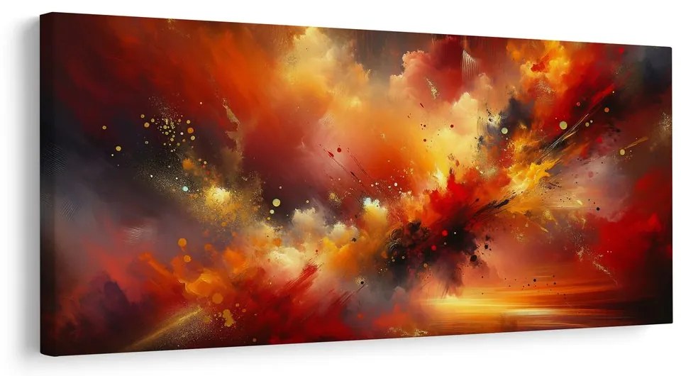 Obraz horúca abstraktná búrka