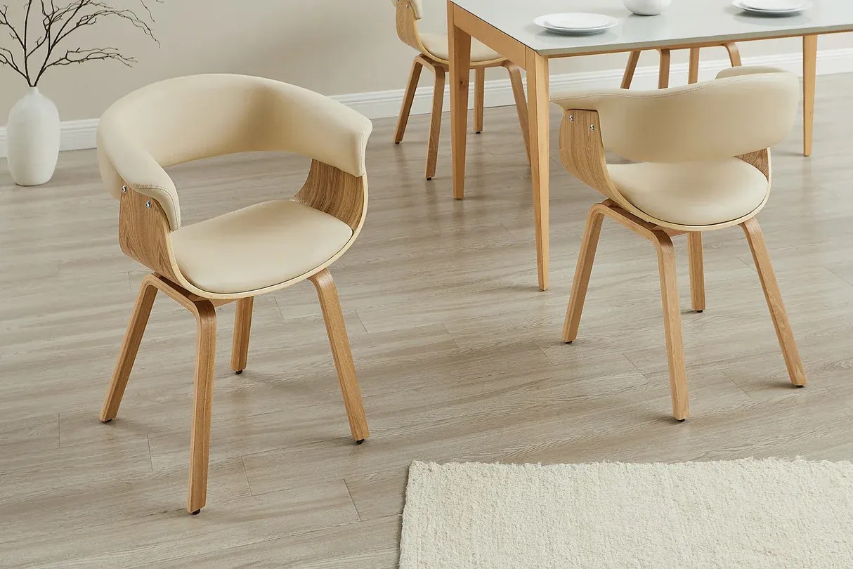 Stolička ORGANIC béžová s dubovým rámom Stolička ORGANIC béžová s dubovým rámom