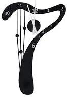 3D Nalepovacie hodiny DIY Clock Harfa, gotq70G, 50x70cm