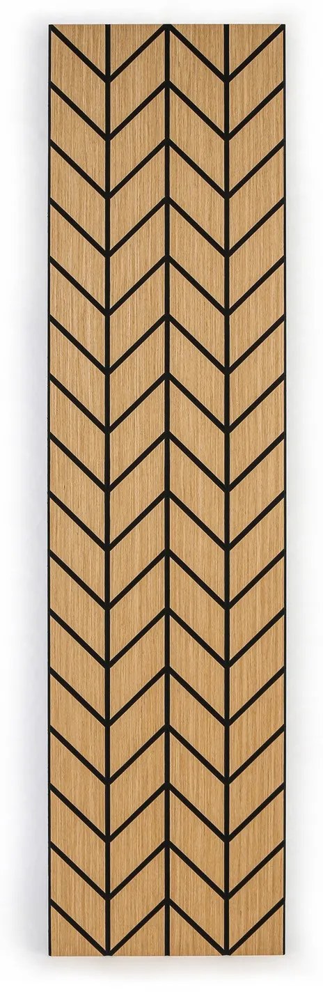 Dizajnový akustický panel, 2400 x 600 mm, dub Hamilton