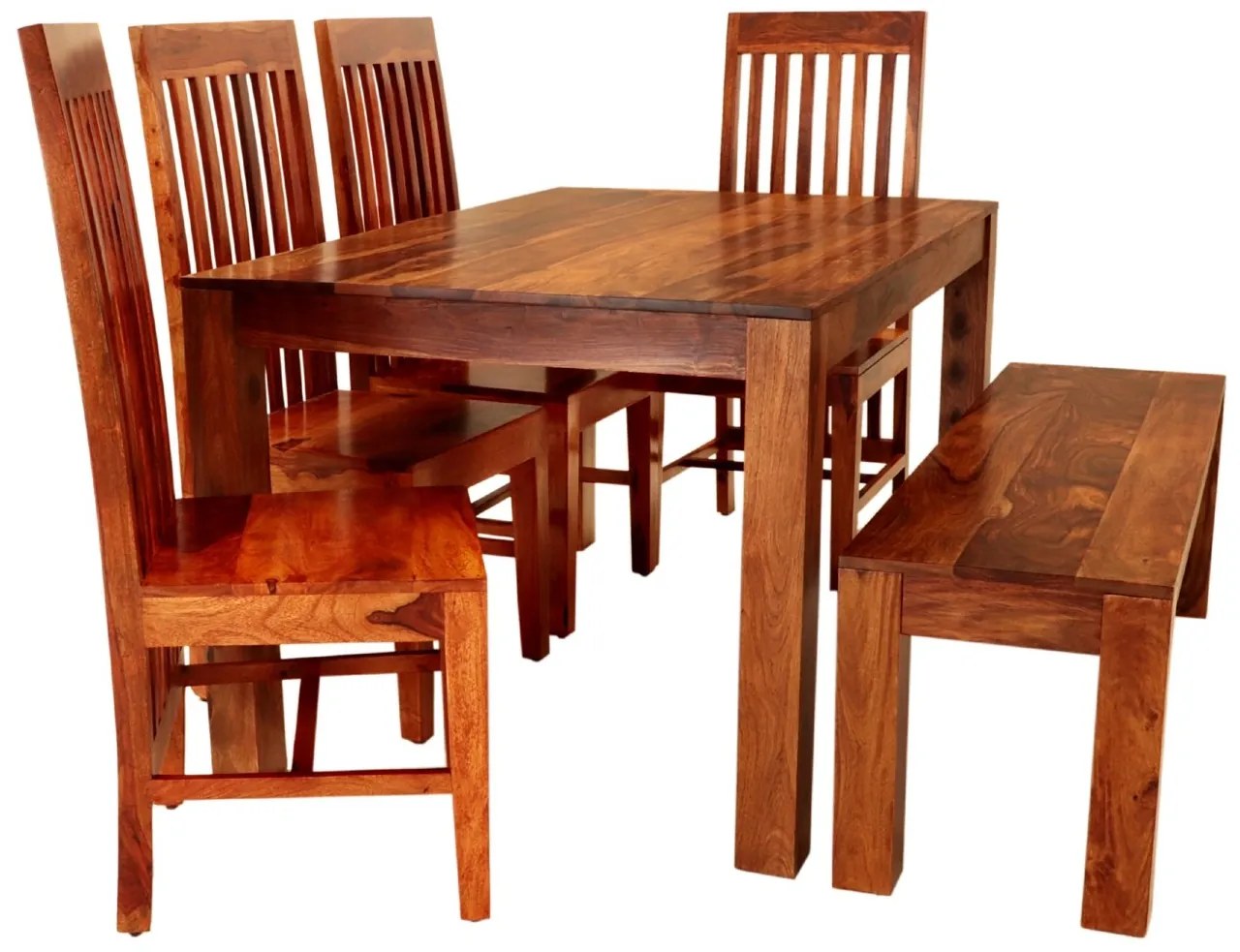 furniture-nabytek.cz - Jedálenský set pre 6 osôb Gani z indického masívu palisander.