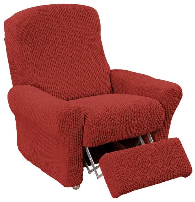 Super strečové poťahy GLAMOUR tehlová relaxačné kreslo (š. 70 - 90 cm)