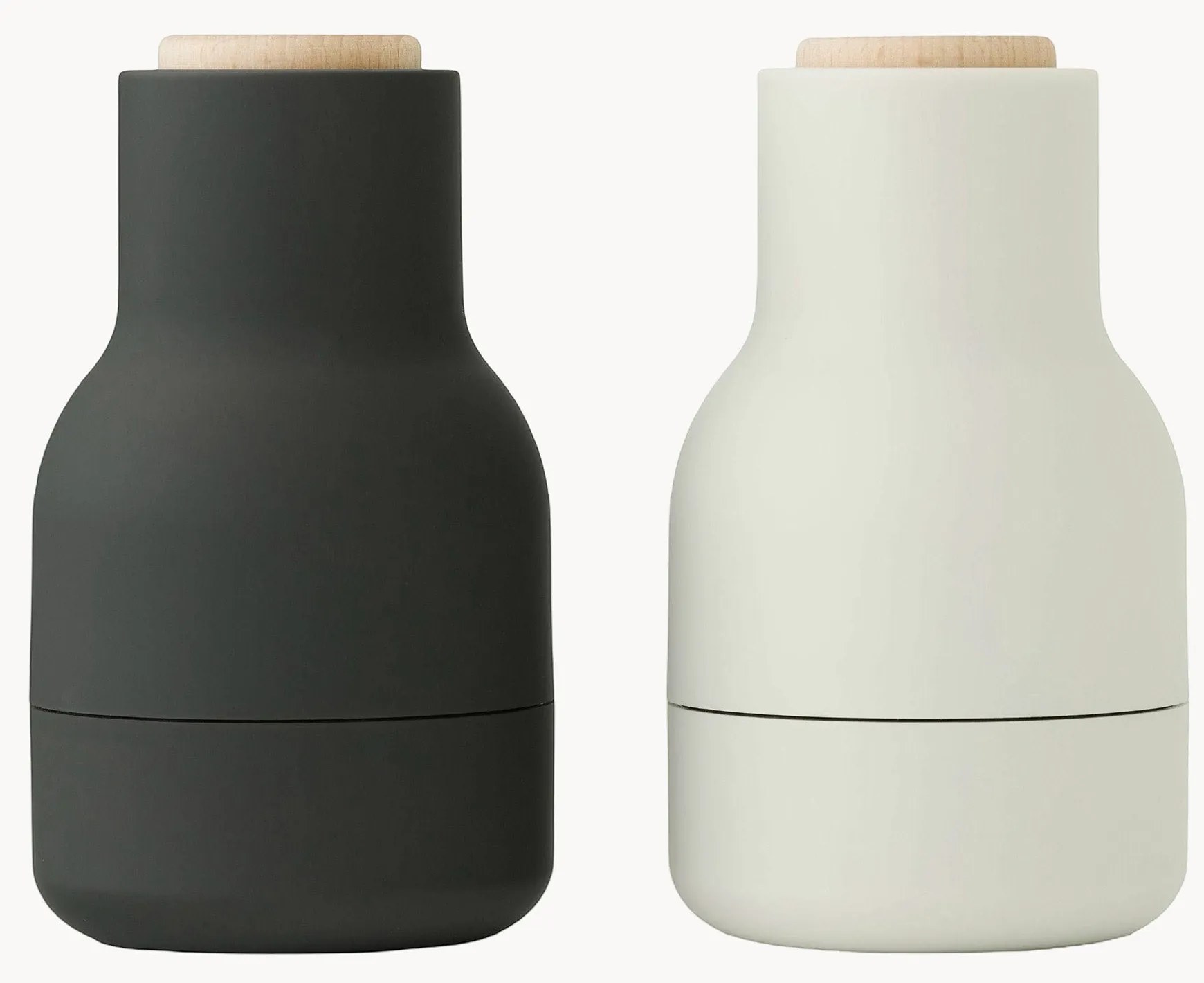 Súprava mlynčekov na soľ a korenie's drevenými vrchnákmi Bottle Grinder, 2 diely