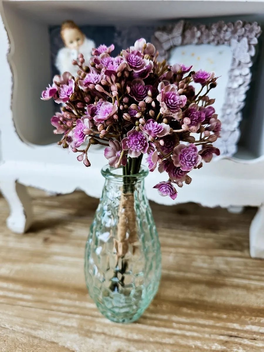 Sklenená dekoračná vázička Mattia X - Ø 7*14 cm