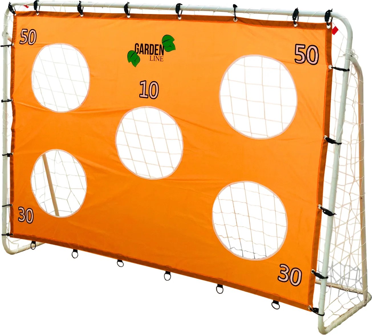 Garden Line FUTBALOVÁ BRÁNKOVÁ SIEŤ S CIEĽOVOU PODLOŽKOU – 213 x 152 x 75 CM *3401