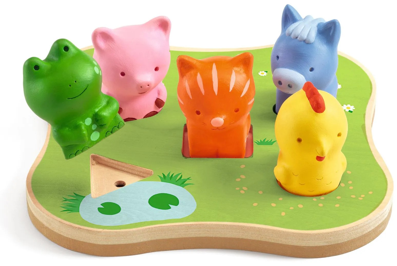 Zvukové vkladacie puzzle - zvieratká