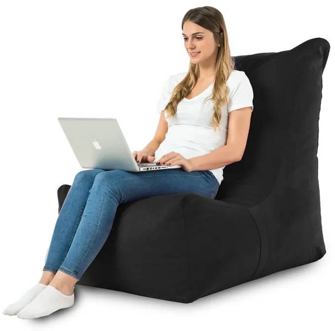 INTERMEDIC SK Sedací vak Distinto Plyš Farba: 14. Čierny