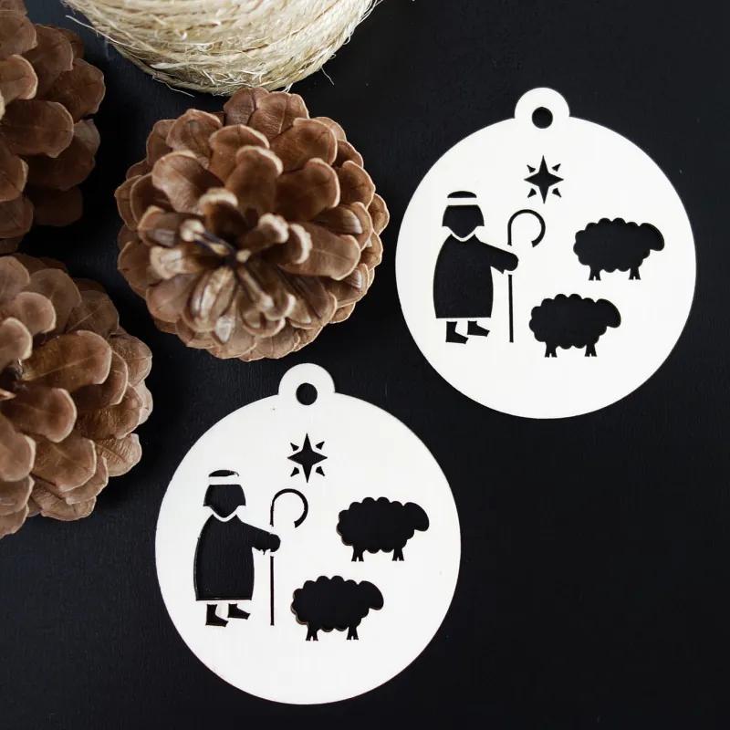 Vianočné ozdoby z dreva a plastu, Vianočné dekorácie drevené , drevené doplnky PR0083-Christmas HEU-