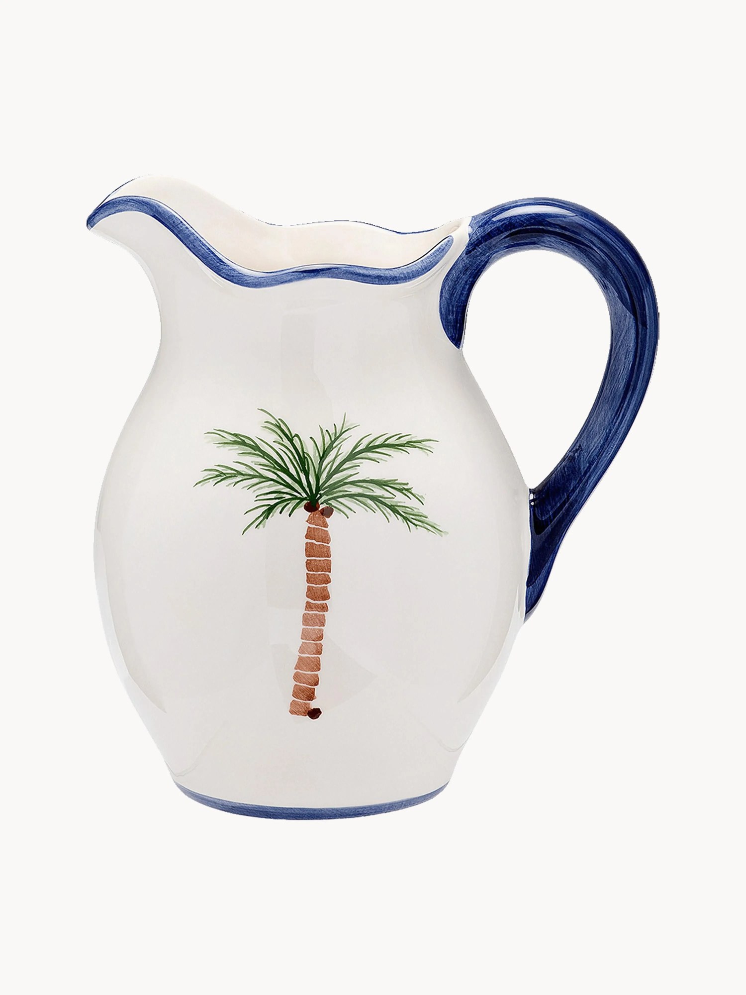Ručne maľovaný džbán Palm Tree, 1,5 l