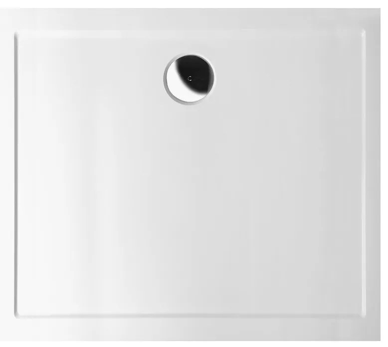 Polysan Polysan, KARIA sprchová vanička z liateho mramoru, obdĺžnik 80x70x4cm, biela, 11091