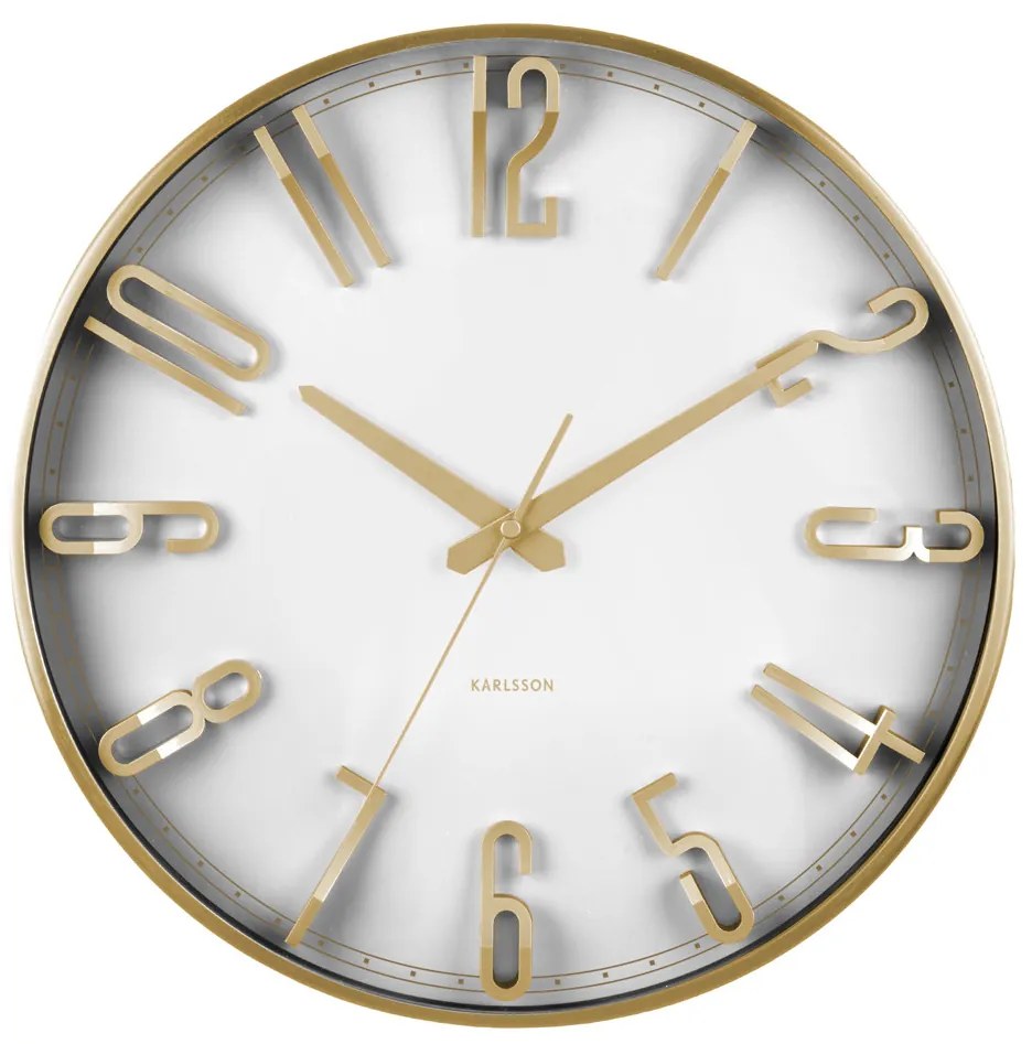 Nástenné hodiny Karlsson KA6016WH, 36cm