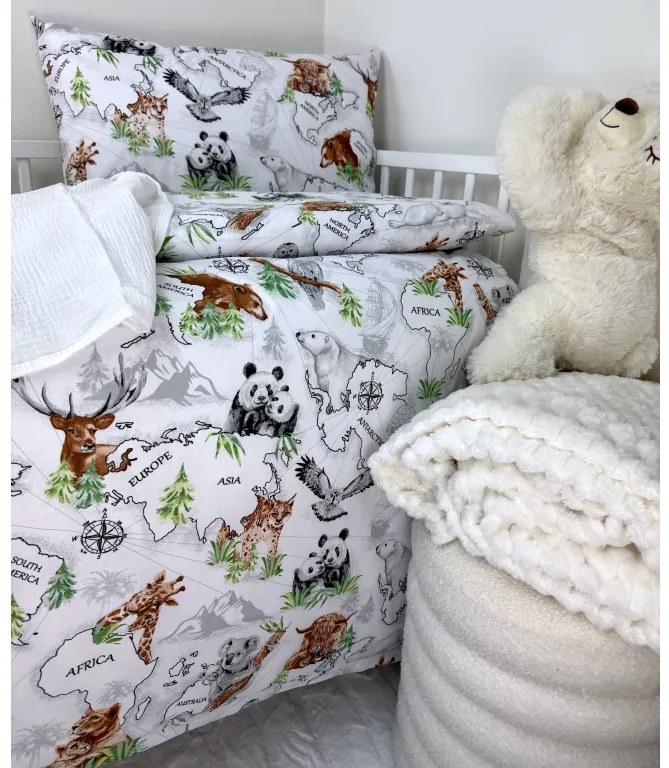 INTERMEDIC SK Posteľná obliečka do postieľky Continent 90x130/45x65cm