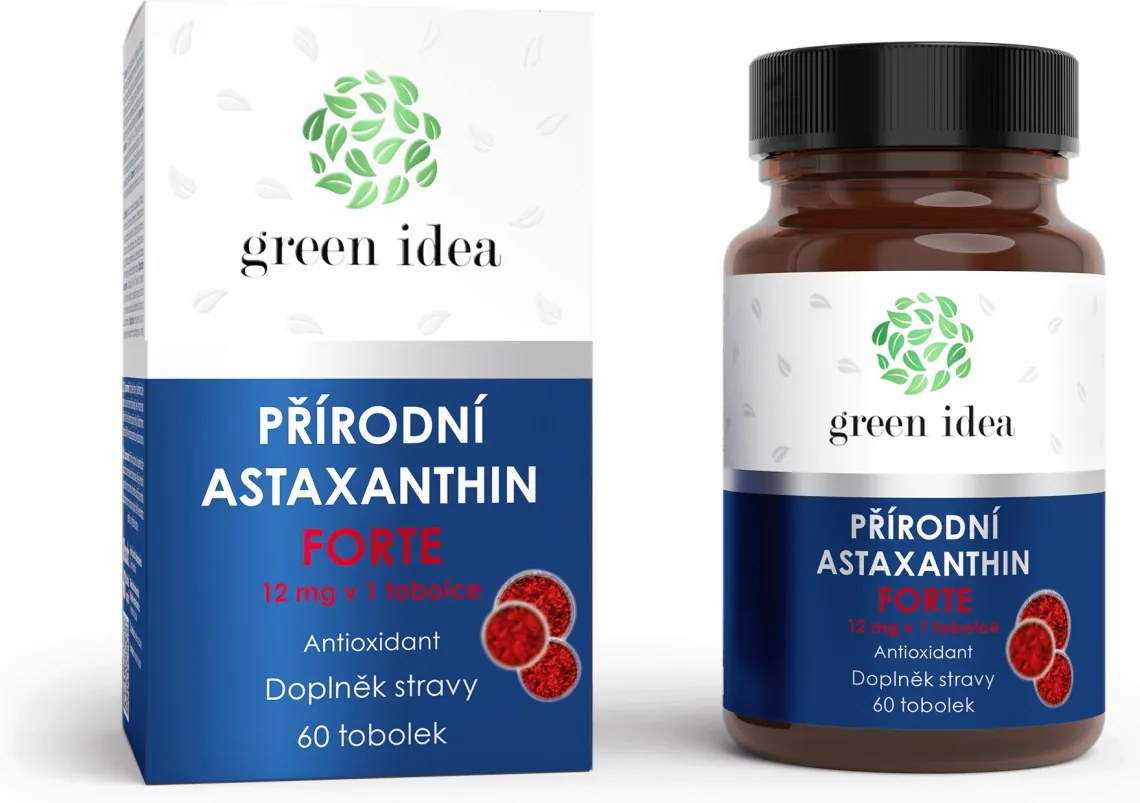 Green idea Astaxantín forte 12 mg - kapsuly