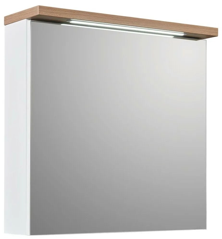 Zrkadlová skrinka s LED osvetlením Stilla, 60 × 60 × 20 cm