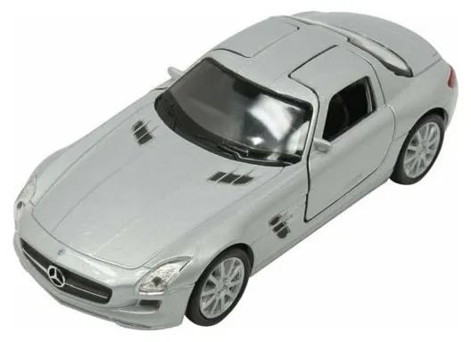 008805 Kovový model auta - Nex 1:34 - Mercedes-Benz SLS AMG Strieborná