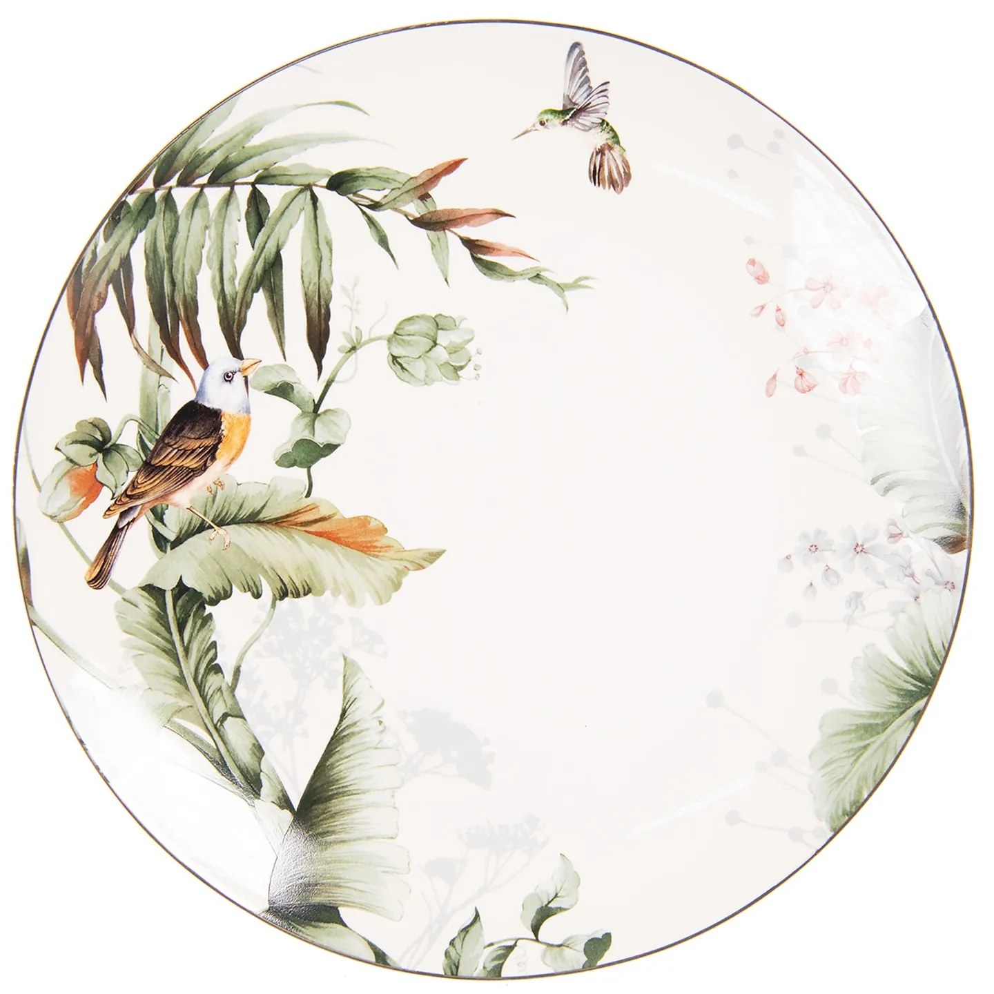 Jedálenský tanier Tropical birds - Ø 26*2 cm Jedálenský tanier Tropical birds - Ø 26*2 cm