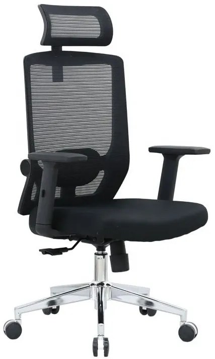 Kancelárska ergonomická stolička Neoseat BRENDA — čierna, nosnosť 150 kg