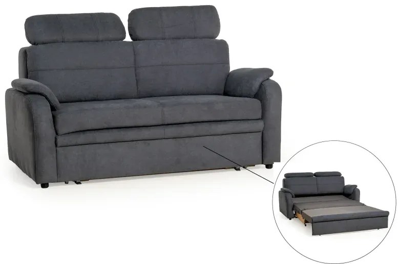 Pohovka Elegant 2,5F rozkladacia, sivá (soro 97)