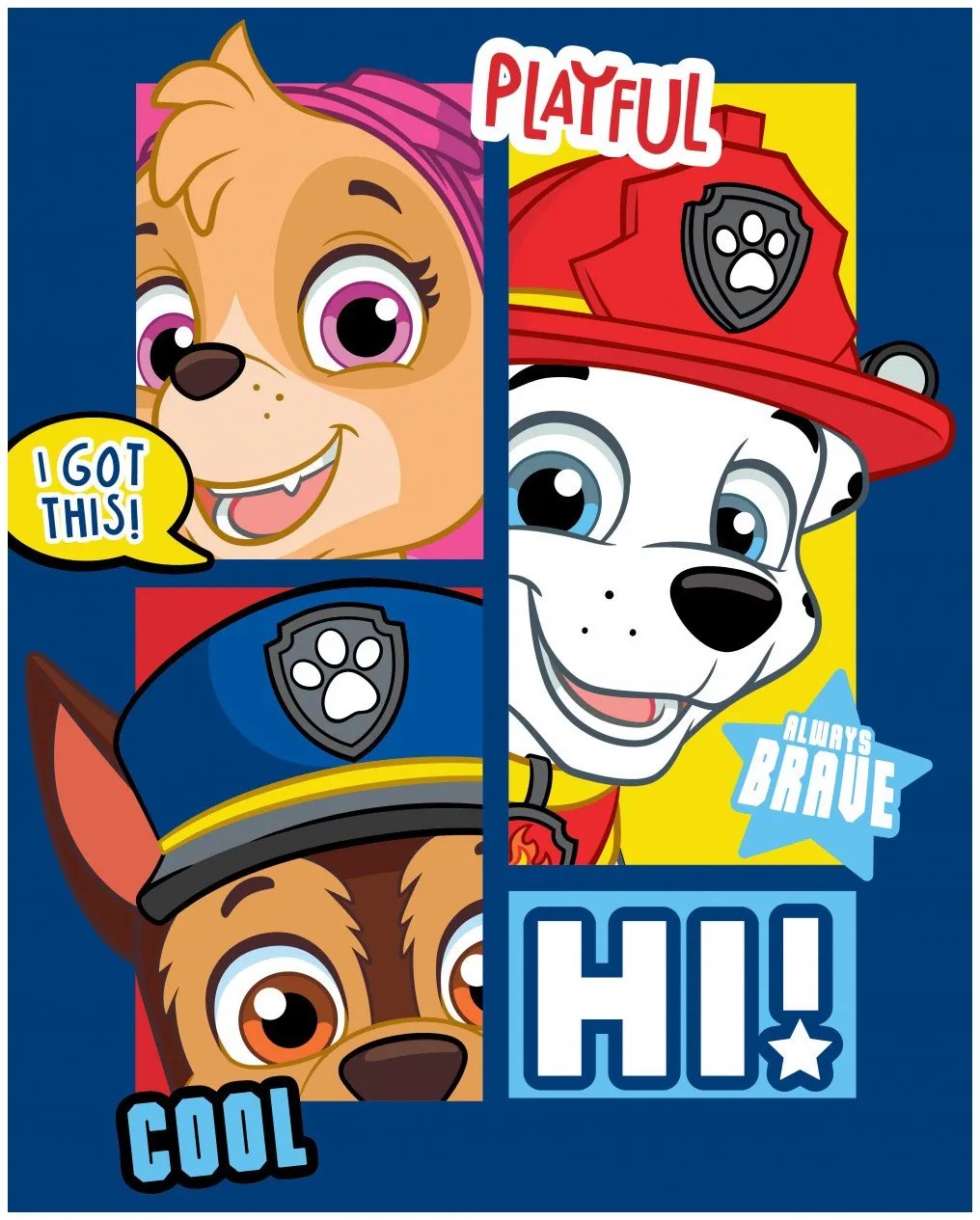 Fleecová deka Tlapková patrola - Playfull